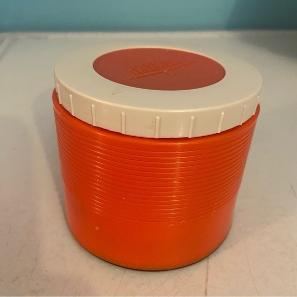 Vintage  orange coloured Thermos insulated jar - Picture 2 of 13